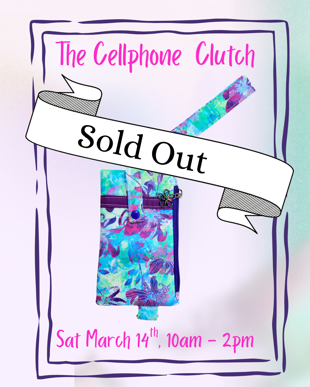 Cell Phone Clutch with Stacey