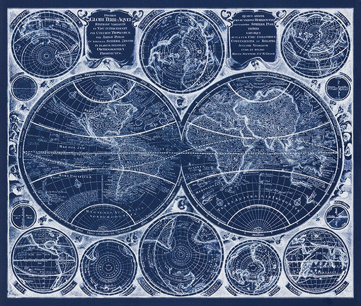 Vintage Map Panel
