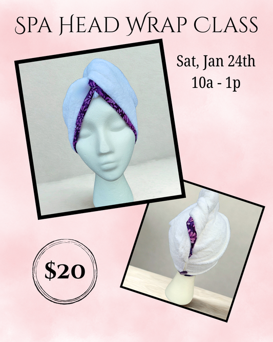 Spa Head Wrap Class
